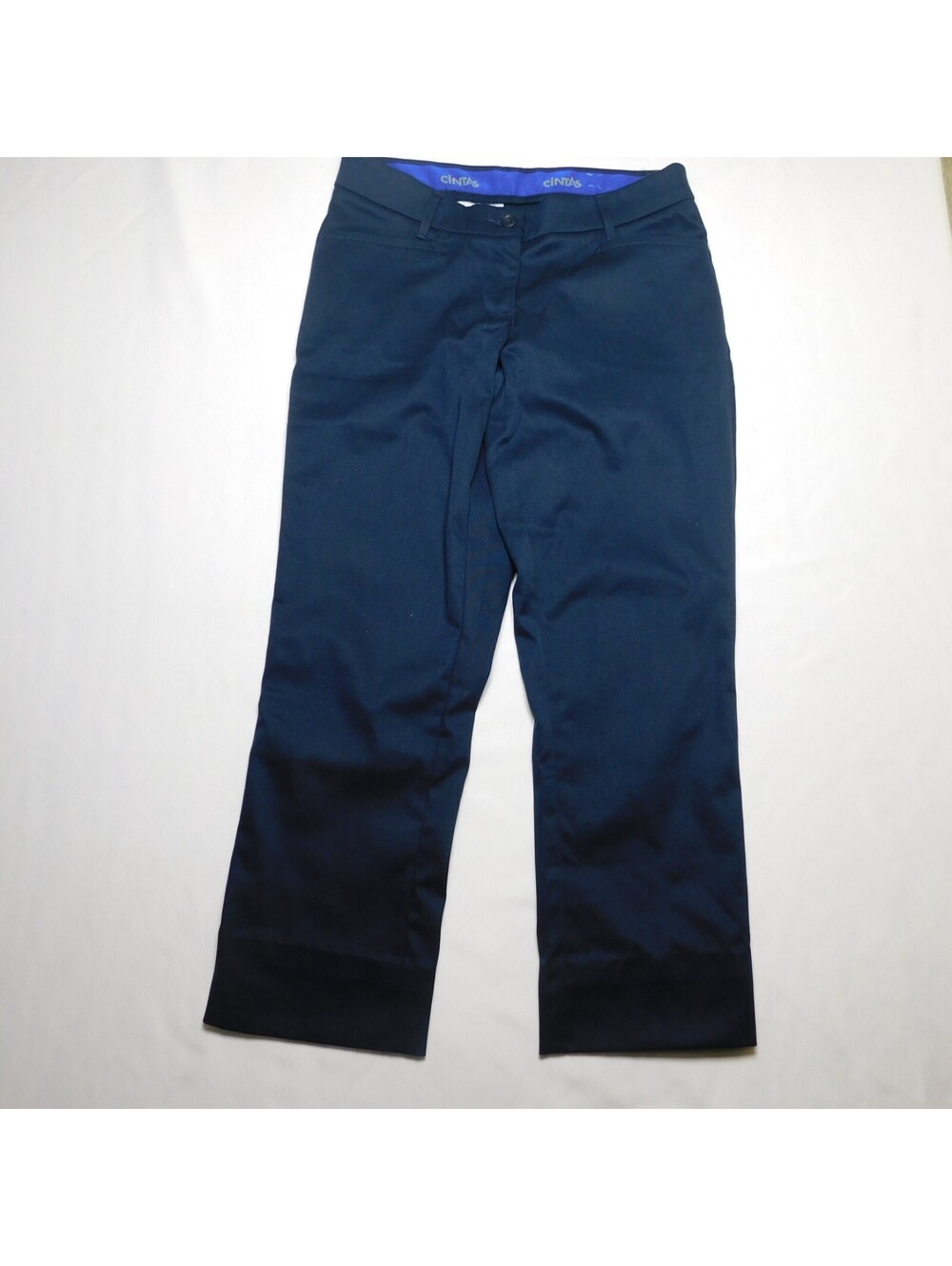 Cintas Comfort Flex Pro Womens Pants Size 4 Short Navy Blue Uniform Work Pants